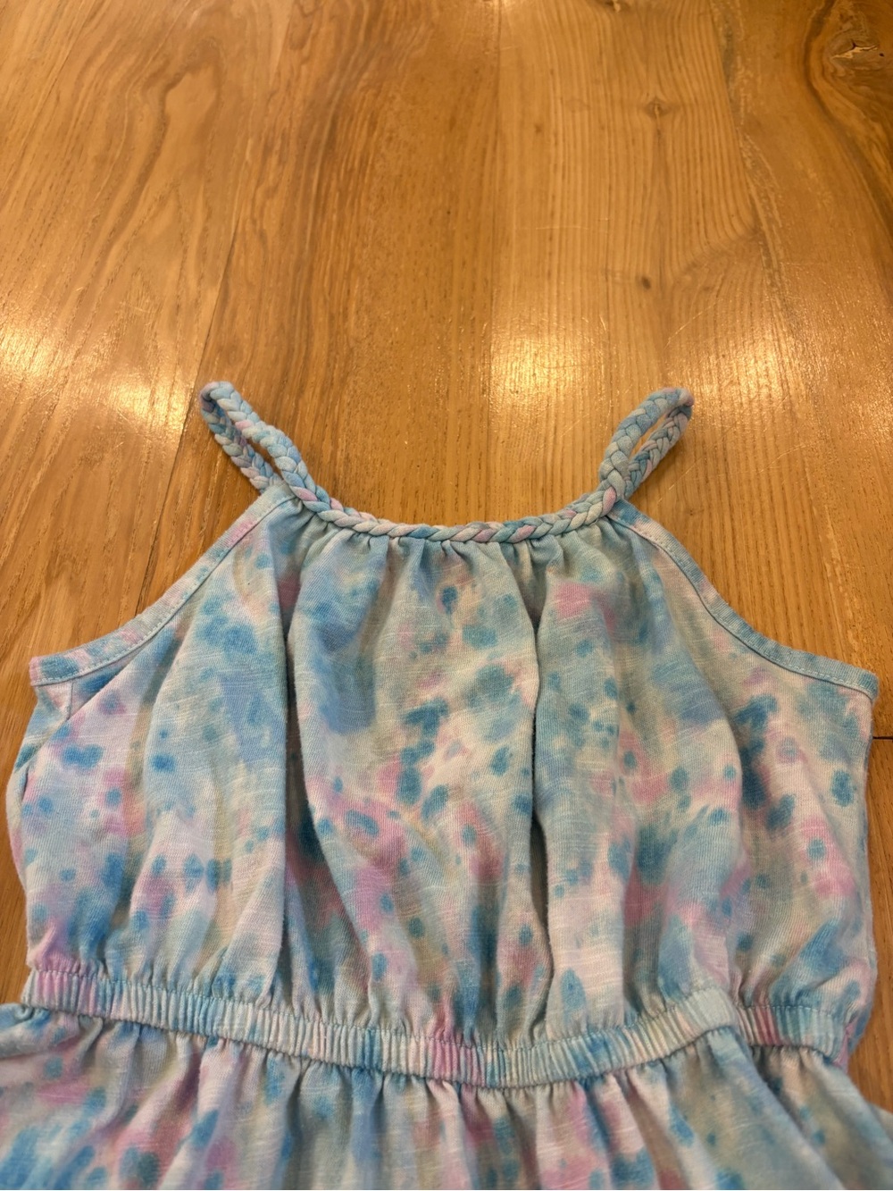 Sonoma Goods For Life Girls Pastel Watercolor Tie Dye Dress - Picture 5 of 9